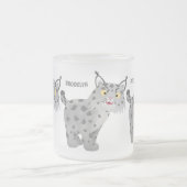 Tasse Givré Caricature de lynx de lynx de lynx (Centre)