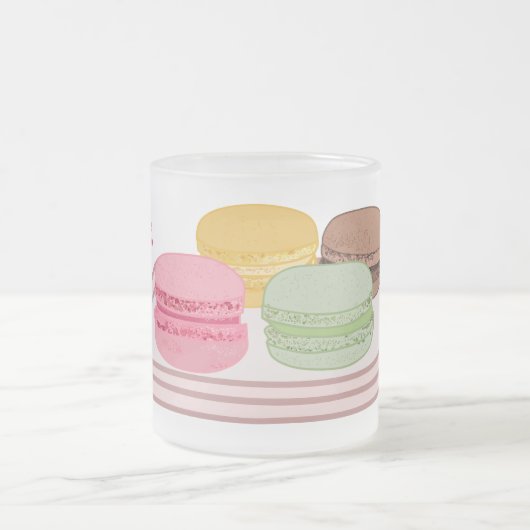 Tasse Givré Caricature de Macaron (Centre)