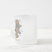 Tasse Givré Caricature de platypus bébé très heureuse (Devant gauche)