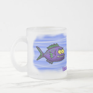 Tasse Givré Caricature de poisson de Piranha