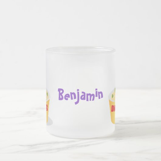 Tasse Givré Caricature de serpent aux nouilles mignonnes illus (Centre)