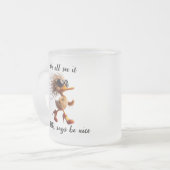 Tasse Givré Caricature of HR, Meme, Office humor mug. (Devant gauche)