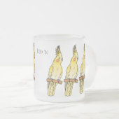 Tasse Givré Caricature pour oiseaux Cockatiel (Devant droit)