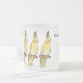 Tasse Givré Caricature pour oiseaux Cockatiel (Devant gauche)