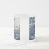 Tasse Givré Carrelage bleu Delft - Bovins et oiseaux (Centre)