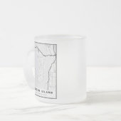 Tasse Givré Carte de l'île Mercer (Devant gauche)