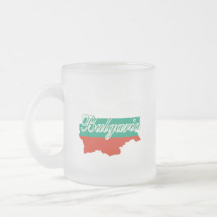 Tasse Givré Carte du drapeau de la Bulgarie