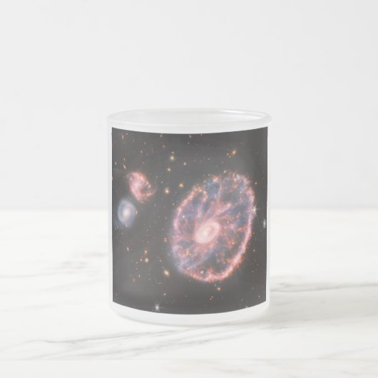 Tasse Givré Cartwheel Galaxy, James Webb Télescope Spatial (Centre)