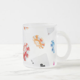 Tasse Givré Casino, motif d'accessoires de jeux