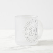 Tasse Givré Célébration Commémorative Anniversaire Personnalis (Devant droit)