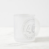 Tasse Givré Célébration commémorative du 40e anniversaire (Devant droit)