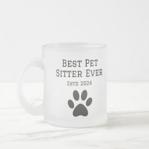Tasse Givré Célébrer les soigneurs d'animaux Typographie moder