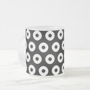 Tasse Givré Cercles noirs et blancs
