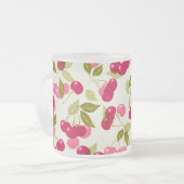 Tasse Givré Cerise rouge mûre. (Devant gauche)