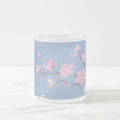 Tasse Givré Cerisiers en fleurs - Bleu de sérénité (Centre)