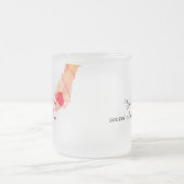 Tasse Givré "Chaîne romantique rouge des mains et des coeurs d (Centre)