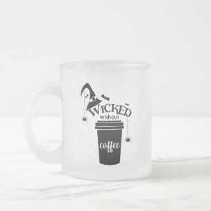 Tasse Givré Chapeau de sorcière noir mignon et drôle sans café