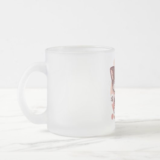 Tasse Givré Chat Boba Tea Bubble Tea Anime Kawaii Neko pour fi (Gauche)