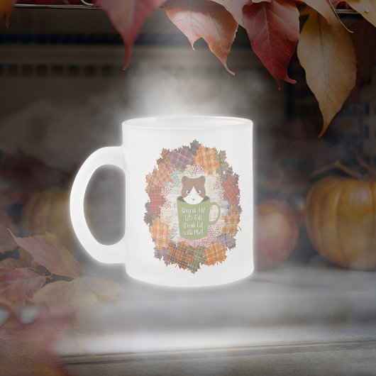 Tasse Givré Chat de congé d'automne
