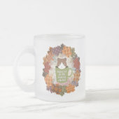 Tasse Givré Chat de congé d'automne (Gauche)