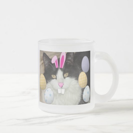 Tasse Givré Chat noir et blanc (Droit)