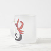 Tasse Givré Chat noir et rouge (Devant gauche)