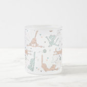Tasse Givré Chats amusants dans un style mignon (Centre)