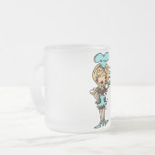 Tasse Givré Chef pâtisserie féminine - T-shirts blonds et cade (Devant gauche)