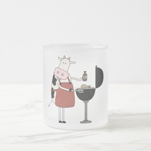 Tasse Givré Chemises et cadeaux Barbecue de vache (Centre)
