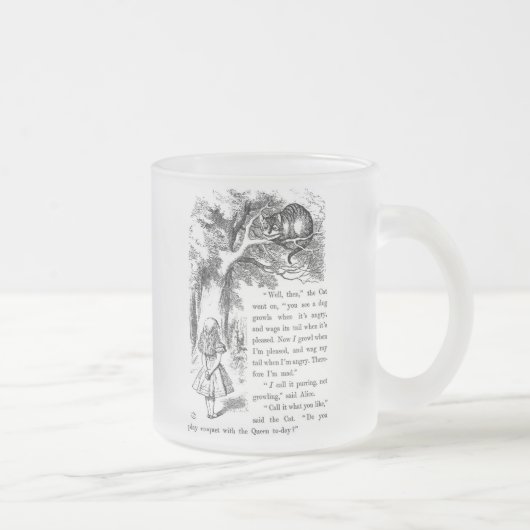 Tasse Givré Cheshire cat , “ Alice in Wonderland ” (Droit)