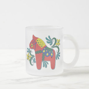 Tasse Givré Cheval coloré de Dala de Suédois
