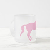 Tasse Givré Cheval de Piaffe (rose) (Devant gauche)