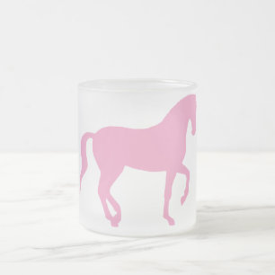 Tasse Givré Cheval de Piaffe (rose)