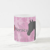 Tasse Givré Cheval du Coeur (camo rose) (Devant droit)