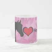 Tasse Givré Cheval du Coeur (camo rose) (Devant gauche)
