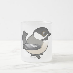 Tasse Givré Chickadee Noir-couvert