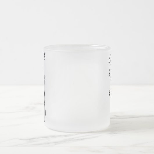 Tasse Givré Chiffre chef de bâton avec la poche (Centre)