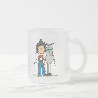 Tasse Givré Chiffre cow-girl de bâton avec des T-shirts de
