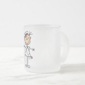 Tasse Givré Chiffre femelle blanc cadeaux de bâton de (Devant droit)