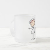 Tasse Givré Chiffre femelle blanc cadeaux de bâton de (Devant gauche)