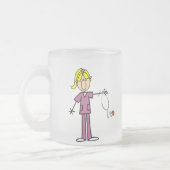 Tasse Givré Chiffre femelle blond infirmière de bâton (Gauche)