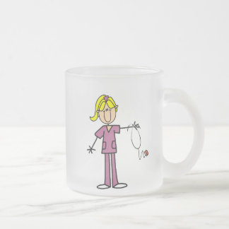Tasse Givré Chiffre femelle blond infirmière de bâton