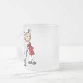 Tasse Givré Chiffre femelle golfeur de bâton (Devant gauche)