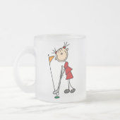 Tasse Givré Chiffre femelle golfeur de bâton (Gauche)