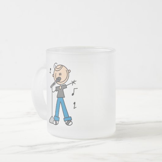 Tasse Givré chiffre masculin T-shirts et cadeaux de bâton de (Devant gauche)