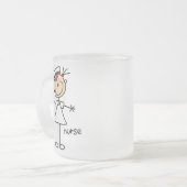 Tasse Givré Chiffre simple T-shirts et cadeaux de bâton (Devant gauche)