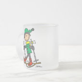 Tasse Givré Chiffre Snowshoeing de bâton (Devant gauche)