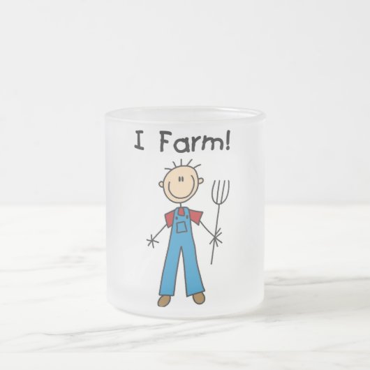 Tasse Givré Chiffre T-shirts et cadeaux de bâton d'agriculteur (Centre)