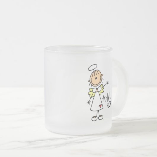 Tasse Givré Chiffre T-shirts et cadeaux de bâton d'ange (Devant droit)