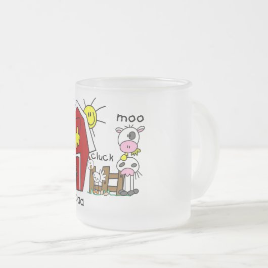 Tasse Givré Chiffre T-shirts et cadeaux de bâton d'animaux de (Devant droit)